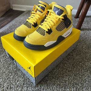 Air jordan 4 retro (GS) Tour yellow/dark blue grey